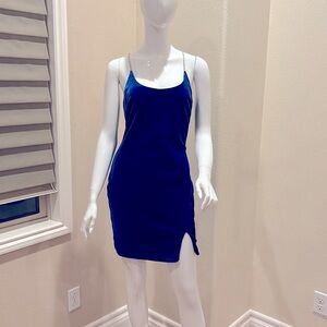 Dress with rhinestone straps